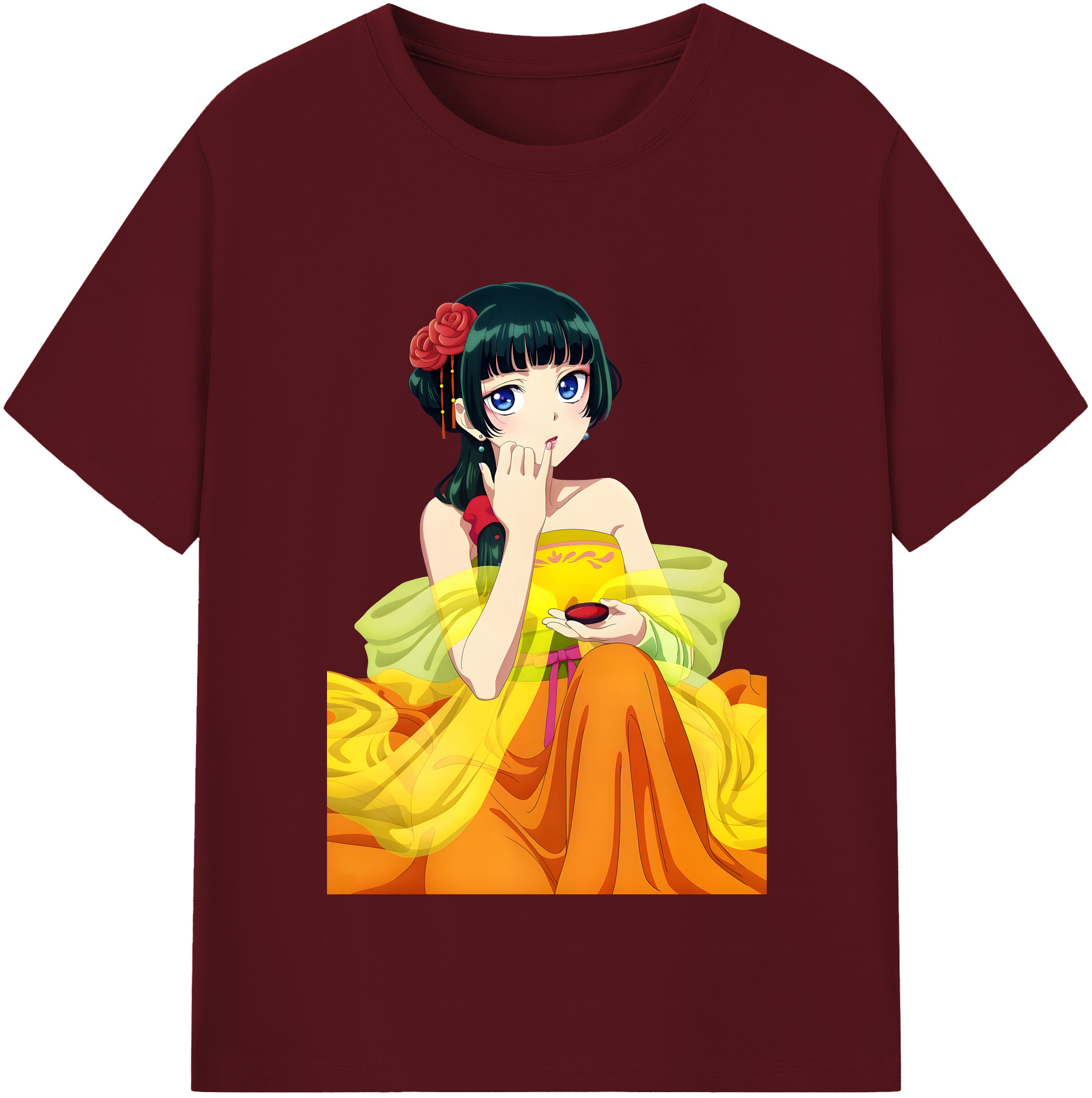 （画像用） 薬屋のひとりごと The Apothecary Diaries 綿100％半袖Tシャツ（フロントプリント）